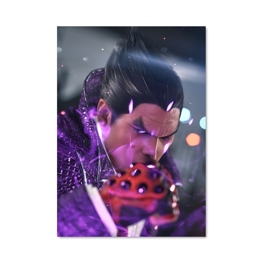 Poster Kazuya en Éveil – affiche Tekken